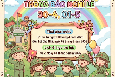 Thông báo Nghỉ lễ 30-3, 01-5