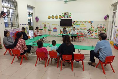 Trường mầm non A Tân Thanh tổ chức họp Cha mẹ trẻ đầu năm học 2025-2026